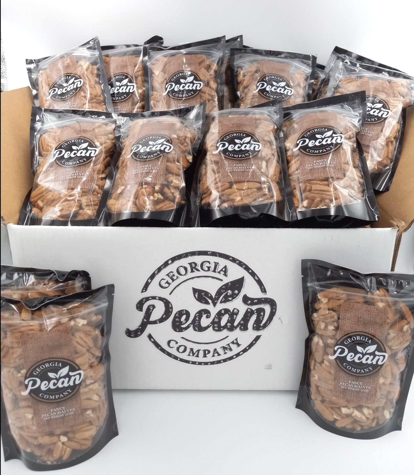 Fancy Pecan Halves 12oz - Case of 24