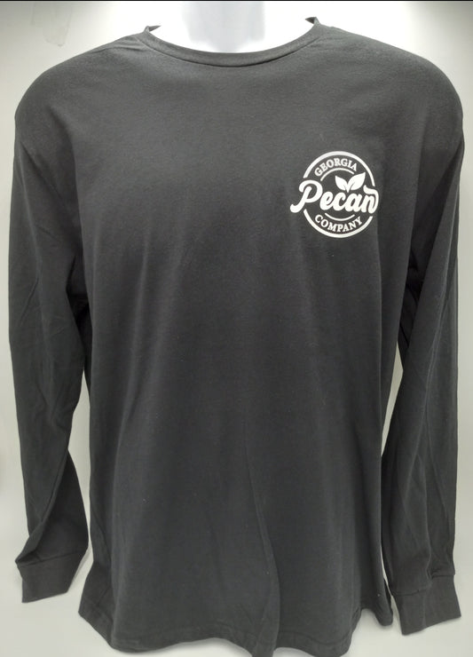 Georgia Pecan Co. Peace Love & Pecans Long Sleeve Shirt (Black)